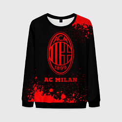 Свитшот мужской AC Milan - red gradient, цвет: 3D-черный