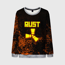 Мужской свитшот RUST брызги красок лого