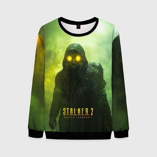 Мужской свитшот Stalker 2 ядовитый дым / 3D-Черный – фото 1