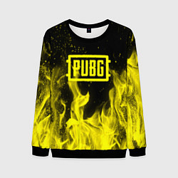 Мужской свитшот PUBG fire yellow