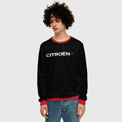 Свитшот мужской Citroen logo, цвет: 3D-красный — фото 2