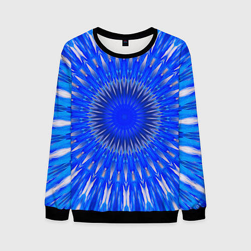 Мужской свитшот Абстрактный узор психоделика / 3D-Черный – фото 1