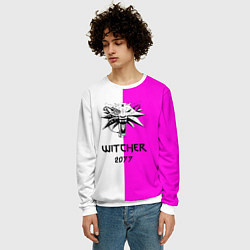 Свитшот мужской The Witcher line, цвет: 3D-белый — фото 2
