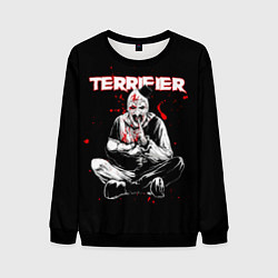 Свитшот мужской Terrifier clown Art, цвет: 3D-черный