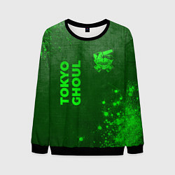 Свитшот мужской Tokyo Ghoul - green gradient вертикально, цвет: 3D-черный