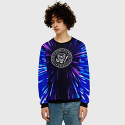 Свитшот мужской Ramones neon energy, цвет: 3D-черный — фото 2