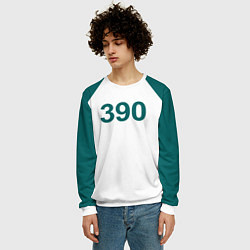 Свитшот мужской Игра в кальмара 390, цвет: 3D-белый — фото 2