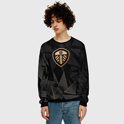 Свитшот мужской Leeds United golden poly, цвет: 3D-черный — фото 2