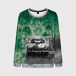Свитшот мужской Ретроавтомобиль, цвет: 3D-меланж