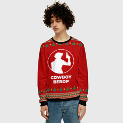 Свитшот мужской Cowboy Bebop new year, цвет: 3D-черный — фото 2