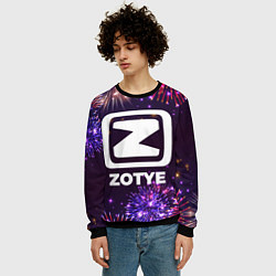 Свитшот мужской Праздничный Zotye, цвет: 3D-черный — фото 2