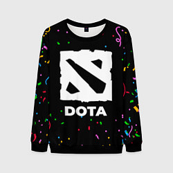Свитшот мужской Dota конфети, цвет: 3D-черный