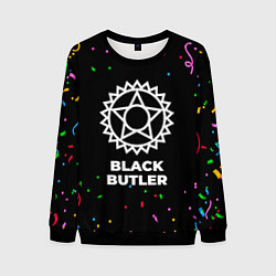 Свитшот мужской Black Butler конфети, цвет: 3D-черный