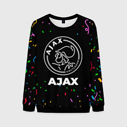 Свитшот мужской Ajax конфети, цвет: 3D-черный