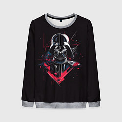 Свитшот мужской Darth Vader on black, цвет: 3D-меланж