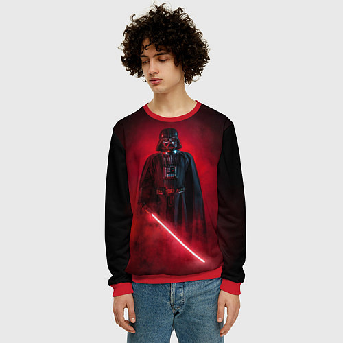 Мужской свитшот Дарт Вейдер - владыка ситх / 3D-Красный – фото 3