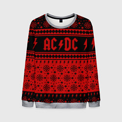 Свитшот мужской ACDC christmas sweater, цвет: 3D-меланж