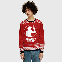 Свитшот мужской Новогодний Cowboy Bebop, цвет: 3D-черный — фото 2