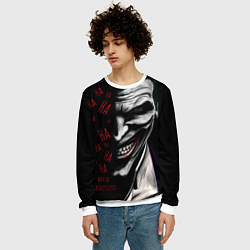 Свитшот мужской Joker in the dark, цвет: 3D-белый — фото 2