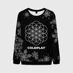 Свитшот мужской Снежный Coldplay, цвет: 3D-черный