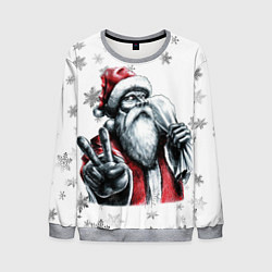 Мужской свитшот Санта клаус зомби с мешком