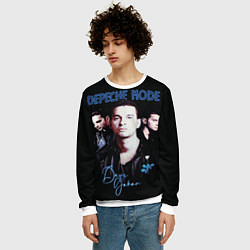 Свитшот мужской Dave Gahan of Depeche Mode, цвет: 3D-белый — фото 2