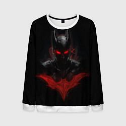 Свитшот мужской Neon Batman in the dark, цвет: 3D-белый