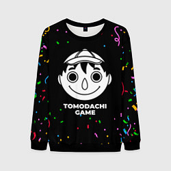 Свитшот мужской Tomodachi Game конфети, цвет: 3D-черный