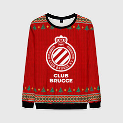 Свитшот мужской Club Brugge new year, цвет: 3D-черный