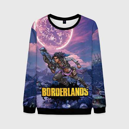 Мужской свитшот Borderlands вооружение / 3D-Черный – фото 1