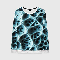 Свитшот мужской Белая пористая структура, цвет: 3D-белый