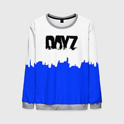 Свитшот мужской Dayz сине белая геомтерия, цвет: 3D-меланж