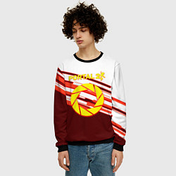 Свитшот мужской Portal geometry game, цвет: 3D-черный — фото 2