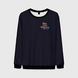 Свитшот мужской One love forever, цвет: 3D-черный