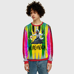 Свитшот мужской We are Venom - Morty and Rick fantasy, цвет: 3D-красный — фото 2