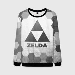 Свитшот мужской Zelda - white gradient, цвет: 3D-черный