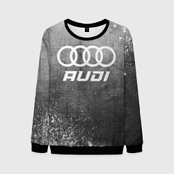 Свитшот мужской Audi - grey gradient, цвет: 3D-черный