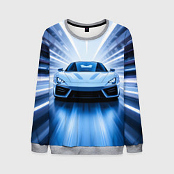 Мужской свитшот Спорткар на скорости