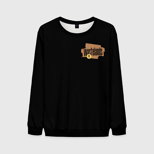 Мужской свитшот Гранж крест / 3D-Черный – фото 1