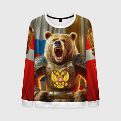 Мужской свитшот Русский медведь грозный воин