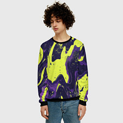 Свитшот мужской Камуфляжный пятна, цвет: 3D-черный — фото 2