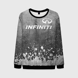 Свитшот мужской Infiniti - grey gradient посередине, цвет: 3D-черный