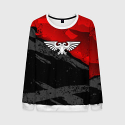 Свитшот мужской Вархаммер - аквила красный, цвет: 3D-белый