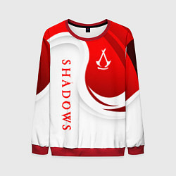 Свитшот мужской Assassins creed - shadows, цвет: 3D-красный