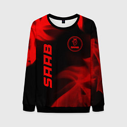 Мужской свитшот Saab - red gradient вертикально