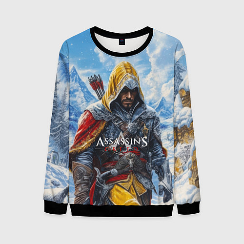 Мужской свитшот Assassins Creed охотник / 3D-Черный – фото 1