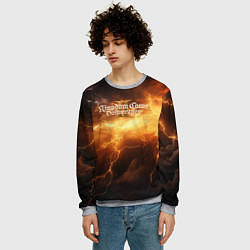 Свитшот мужской Kingdom Come Deliverance 2 молния, цвет: 3D-меланж — фото 2