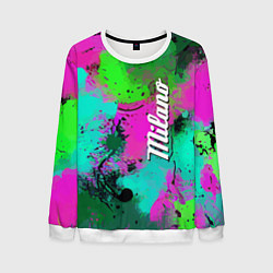 Свитшот мужской Color impression - abstraction, цвет: 3D-белый