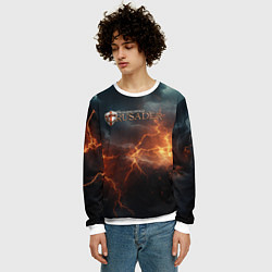 Свитшот мужской Stronghold сrusader небесная мощь, цвет: 3D-белый — фото 2