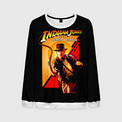 Свитшот мужской Indiana Jones and the Great Circle, цвет: 3D-белый